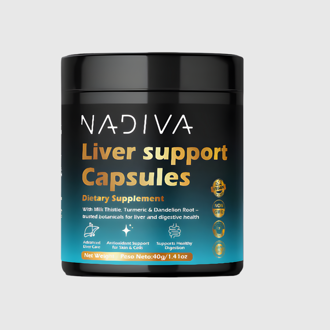 Cápsulas NADIVA para el Apoyo Hepático | Limpieza Hepática | Desintoxicación Sin Problemas | Cápsulas Veganas 28 en 1 