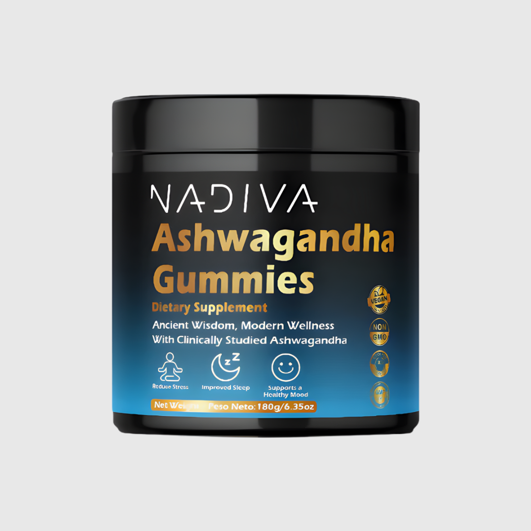 Gomitas de ashwagandha Nadiva | Alivio natural del estrés y equilibrio diario