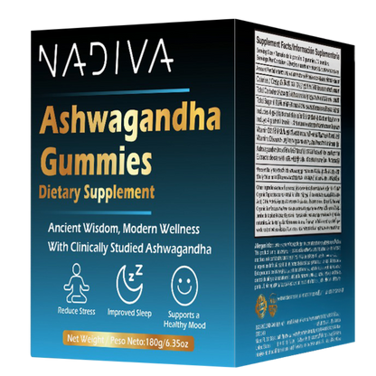 Gomitas de ashwagandha Nadiva | Alivio natural del estrés y equilibrio diario