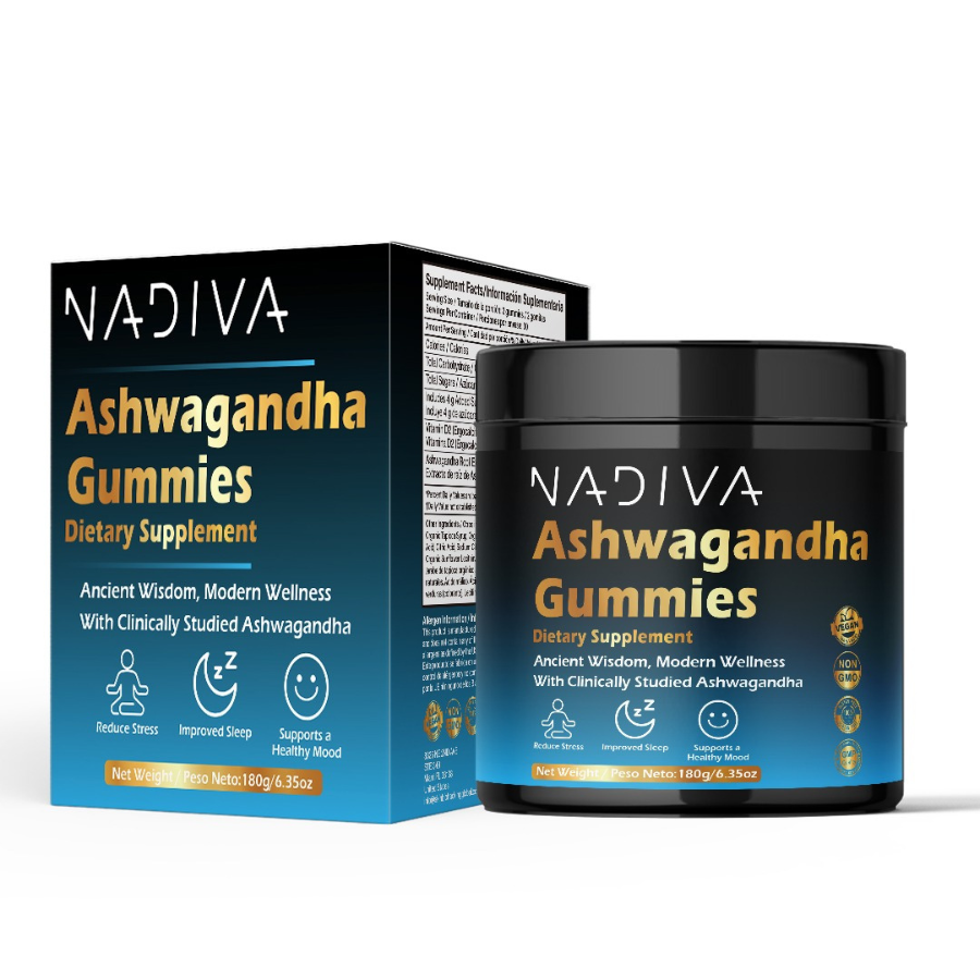 Gomitas de ashwagandha Nadiva | Alivio natural del estrés y equilibrio diario