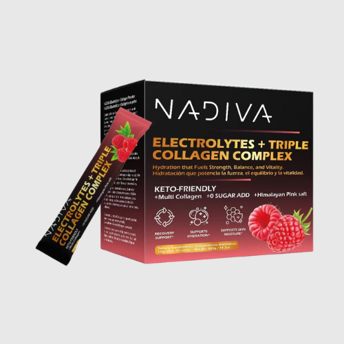 NADIVA Electrolyte Collagen Complex | Hydration + Skin | 40 Sachets