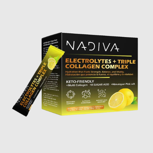 Complejo de Colágeno con Electrolitos NADIVA | Hidratación + Piel | 40 Sobres