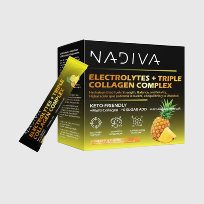 NADIVA Electrolyte Collagen Complex | Hydration + Skin | 40 Sachets