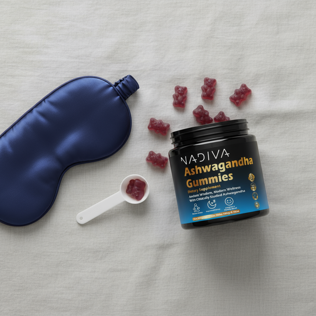 Gomitas de ashwagandha Nadiva | Alivio natural del estrés y equilibrio diario