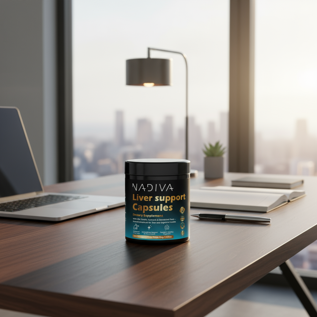 Cápsulas NADIVA para el Apoyo Hepático | Limpieza Hepática | Desintoxicación Sin Problemas | Cápsulas Veganas 28 en 1 