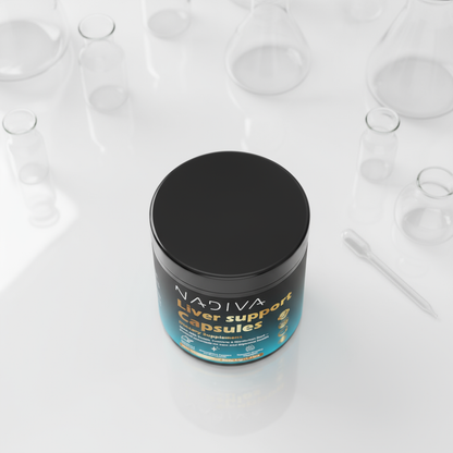 Cápsulas NADIVA para el Apoyo Hepático | Limpieza Hepática | Desintoxicación Sin Problemas | Cápsulas Veganas 28 en 1 