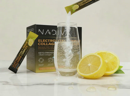 NADIVA Electrolyte Collagen Complex | Hydration + Skin | 40 Sachets