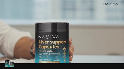 Cápsulas NADIVA para el Apoyo Hepático | Limpieza Hepática | Desintoxicación Sin Problemas | Cápsulas Veganas 28 en 1 