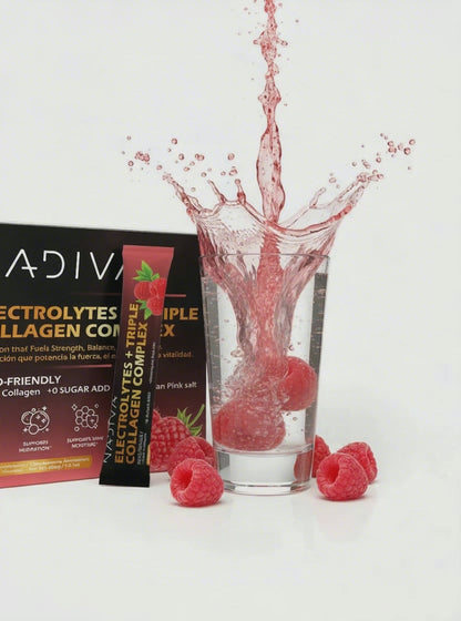 NADIVA Electrolyte Collagen Complex | Hydration + Skin | 40 Sachets
