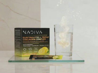 NADIVA Electrolyte Collagen Complex | Hydration + Skin | 40 Sachets