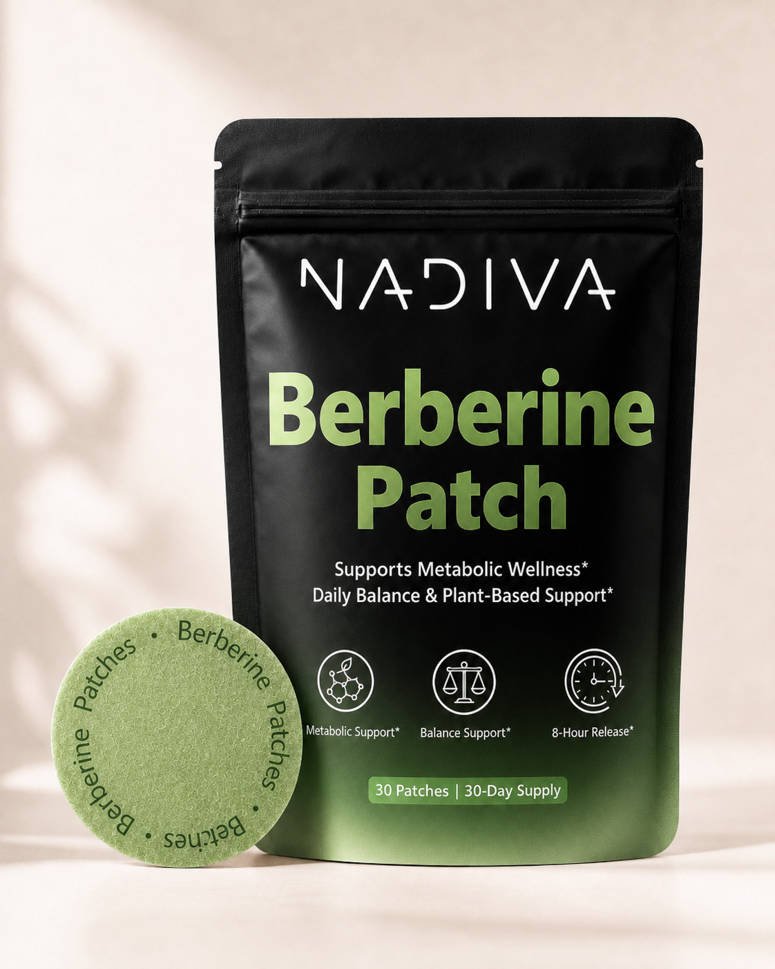 Sobre NADIVA Berberine Patch con parche transdérmico