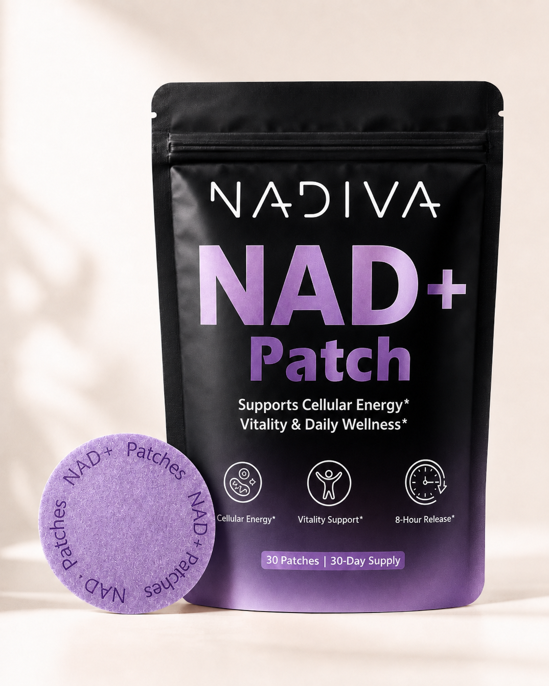 Sobre NADIVA NAD+ Patch con parche transdérmico